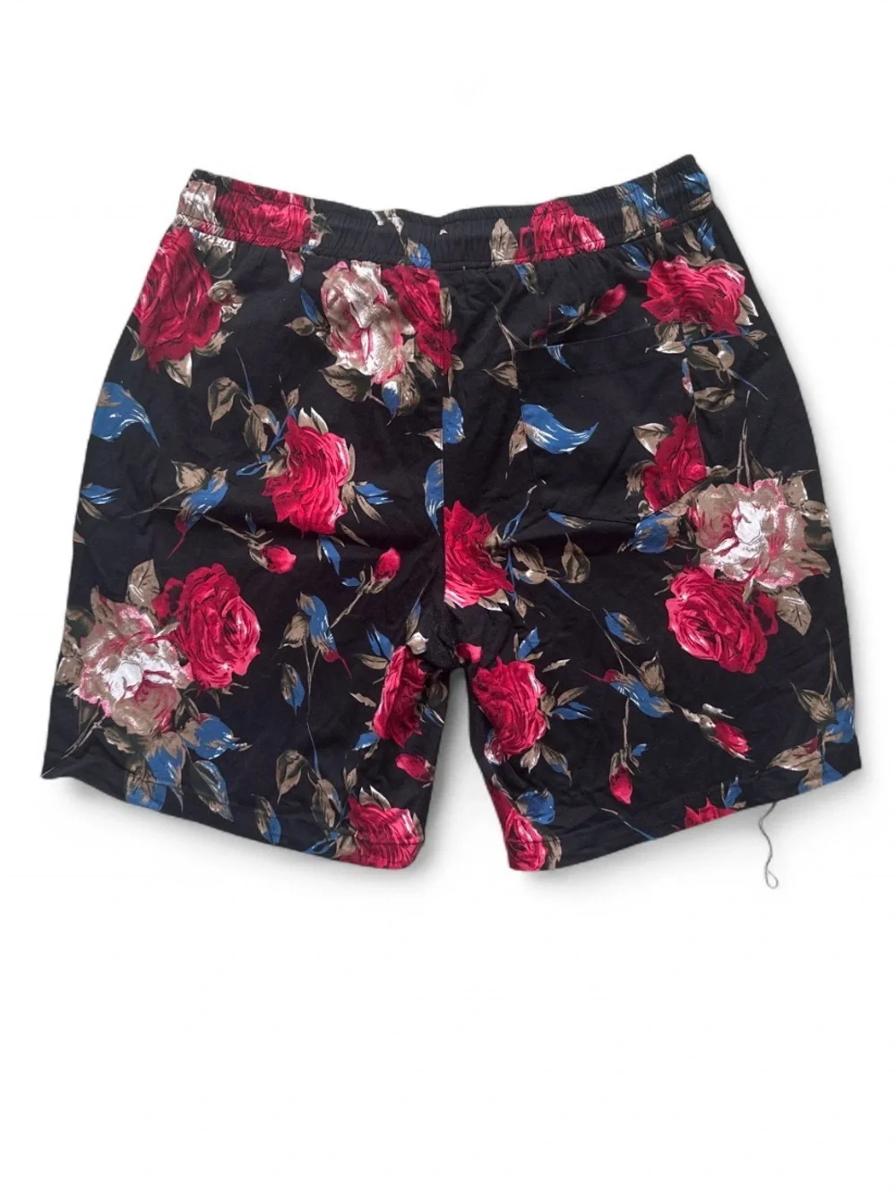 LucMatton Set Black Rose Short Sleeve Button-Down & Shorts